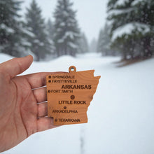 Load image into Gallery viewer, Ornament - CUSTOM - Arkansas State with Cities