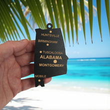 Load image into Gallery viewer, Ornament - CUSTOM - Alabama State with Cities