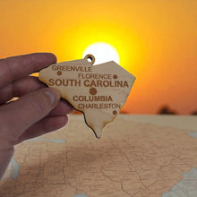 Load image into Gallery viewer, Ornament - CUSTOM - South Carolina State with Cities