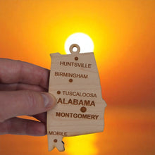 Load image into Gallery viewer, Ornament - CUSTOM - Alabama State with Cities