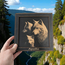 Load image into Gallery viewer, Framed Art - PERSONALIZED - CUSTOM - Wolf Family