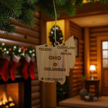 Load image into Gallery viewer, Ornament - CUSTOM - Ohio State with Cities