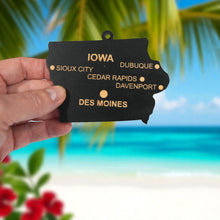 Load image into Gallery viewer, Ornament - CUSTOM - Iowa State with Cities