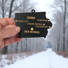 Load image into Gallery viewer, Ornament - CUSTOM - Iowa State with Cities