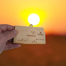 Load image into Gallery viewer, Ornament - CUSTOM - Kansas State with Cities