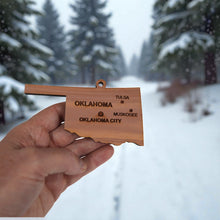 Load image into Gallery viewer, Ornament - CUSTOM - Oklahoma State with Cities