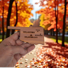 Load image into Gallery viewer, Ornament - CUSTOM - Oklahoma State with Cities