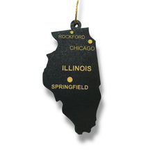 Load image into Gallery viewer, Ornament - CUSTOM - Illinois State with Cities