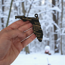 Load image into Gallery viewer, Ornament - CUSTOM - Florida State with Cities