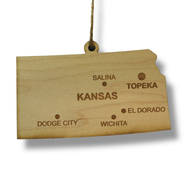 Ornament - CUSTOM - Kansas State with Cities