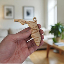 Load image into Gallery viewer, Ornament - CUSTOM - Florida State with Cities