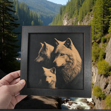 Load image into Gallery viewer, Framed Art - CUSTOM - Wolf Family