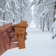 Load image into Gallery viewer, Ornament - CUSTOM - Vermont State with Cities