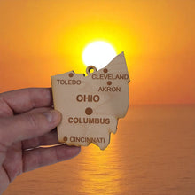 Load image into Gallery viewer, Ornament - CUSTOM - Ohio State with Cities