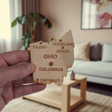 Load image into Gallery viewer, Ornament - CUSTOM - Ohio State with Cities