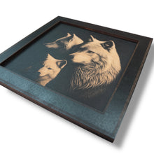Load image into Gallery viewer, Framed Art - CUSTOM - Wolf Family