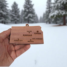 Load image into Gallery viewer, Ornament - CUSTOM - Kansas State with Cities