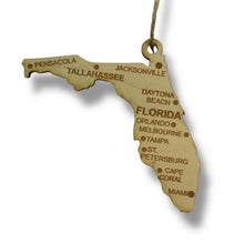 Load image into Gallery viewer, Ornament - CUSTOM - Florida State with Cities