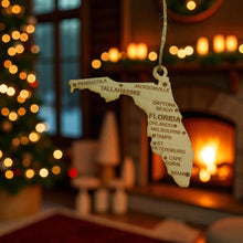 Load image into Gallery viewer, Ornament - CUSTOM - Florida State with Cities