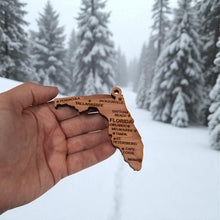 Load image into Gallery viewer, Ornament - CUSTOM - Florida State with Cities