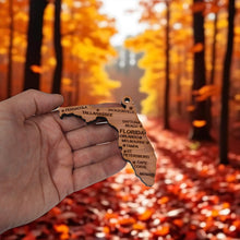 Load image into Gallery viewer, Ornament - CUSTOM - Florida State with Cities