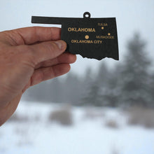 Load image into Gallery viewer, Ornament - CUSTOM - Oklahoma State with Cities