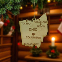 Load image into Gallery viewer, Ornament - CUSTOM - Ohio State with Cities