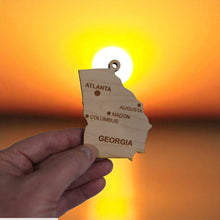 Load image into Gallery viewer, Ornament - CUSTOM - Georgia State with Cities