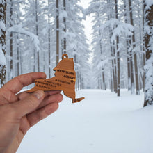 Load image into Gallery viewer, Ornament - CUSTOM - New York State with Cities