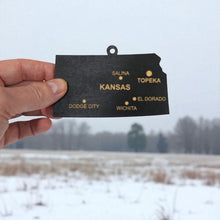 Load image into Gallery viewer, Ornament - CUSTOM - Kansas State with Cities