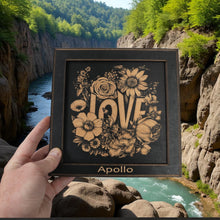 Load image into Gallery viewer, Framed Art - PERSONALIZED - CUSTOM - Love