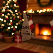 Load image into Gallery viewer, Ornament - CUSTOM - New Hampshire State with Cities
