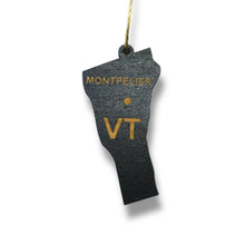 Load image into Gallery viewer, Ornament - CUSTOM - Vermont State with Cities