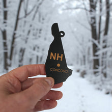 Load image into Gallery viewer, Ornament - CUSTOM - New Hampshire State with Cities
