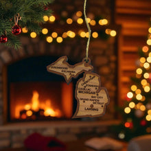Load image into Gallery viewer, Ornament - CUSTOM - Michigan State with Cities