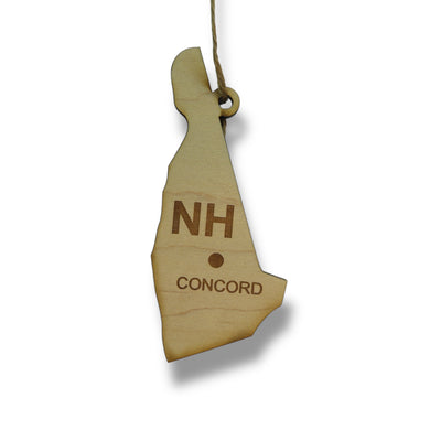 Ornament - CUSTOM - New Hampshire State with Cities