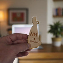 Load image into Gallery viewer, Ornament - CUSTOM - New Hampshire State with Cities