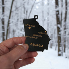 Load image into Gallery viewer, Ornament - CUSTOM - Georgia State with Cities