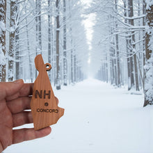 Load image into Gallery viewer, Ornament - CUSTOM - New Hampshire State with Cities