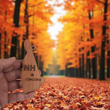 Load image into Gallery viewer, Ornament - CUSTOM - New Hampshire State with Cities