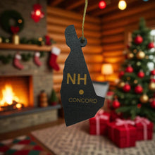Load image into Gallery viewer, Ornament - CUSTOM - New Hampshire State with Cities