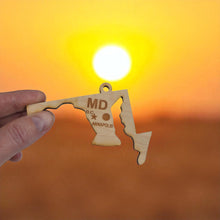 Load image into Gallery viewer, Ornament - CUSTOM - Maryland State State with Cities