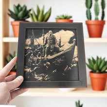 Load image into Gallery viewer, Framed Art - CUSTOM - Viking Scene