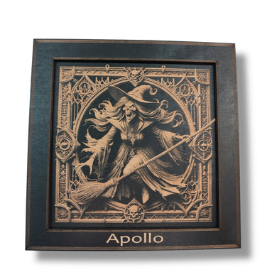 Framed Art - PERSONALIZED - CUSTOM - Haloween Witch