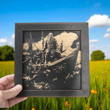 Load image into Gallery viewer, Framed Art - CUSTOM - Viking Scene