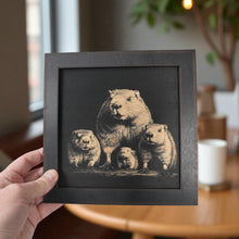 Load image into Gallery viewer, Framed Art - CUSTOM - Beaver Family