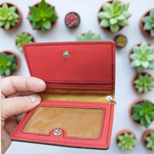 Load image into Gallery viewer, Keychain ID Holder Wallet - Star of David - Leather