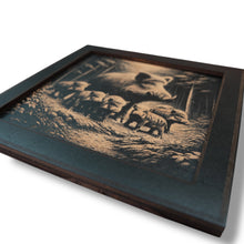 Load image into Gallery viewer, Framed Art - CUSTOM - Wild Boar Family