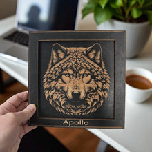Load image into Gallery viewer, Framed Art - PERSONALIZED - CUSTOM - Wolf