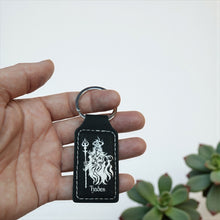 Load image into Gallery viewer, Keychain - Rectangle - Hades God of the Underworld - Leather